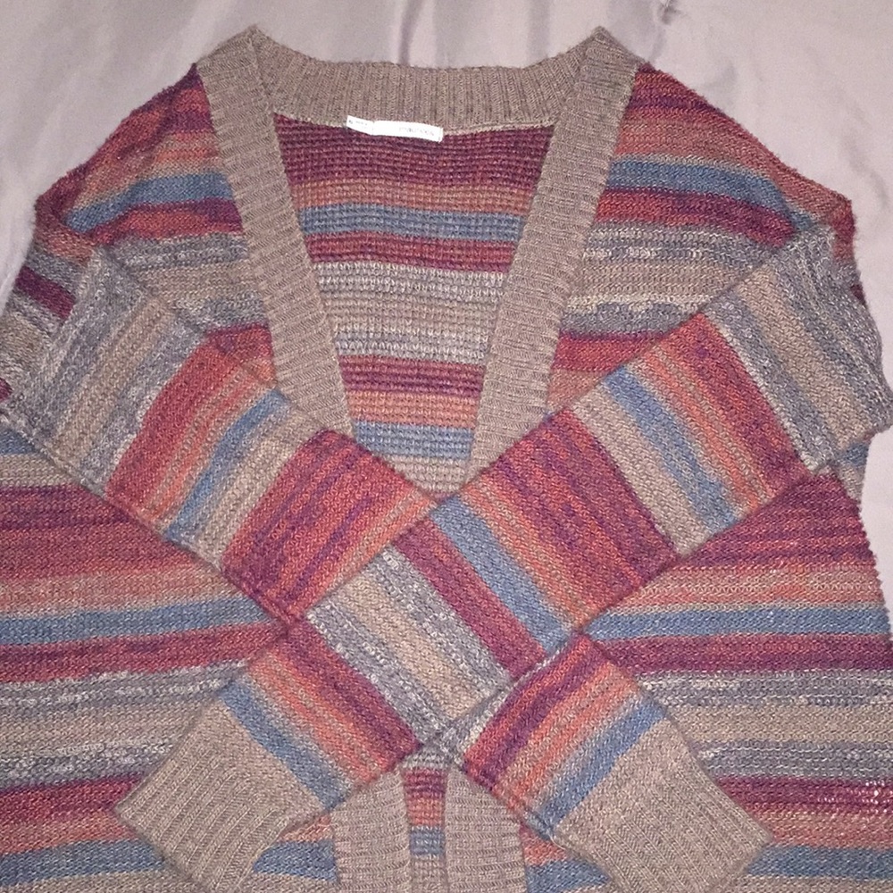 Multi colored sweater/cardigan